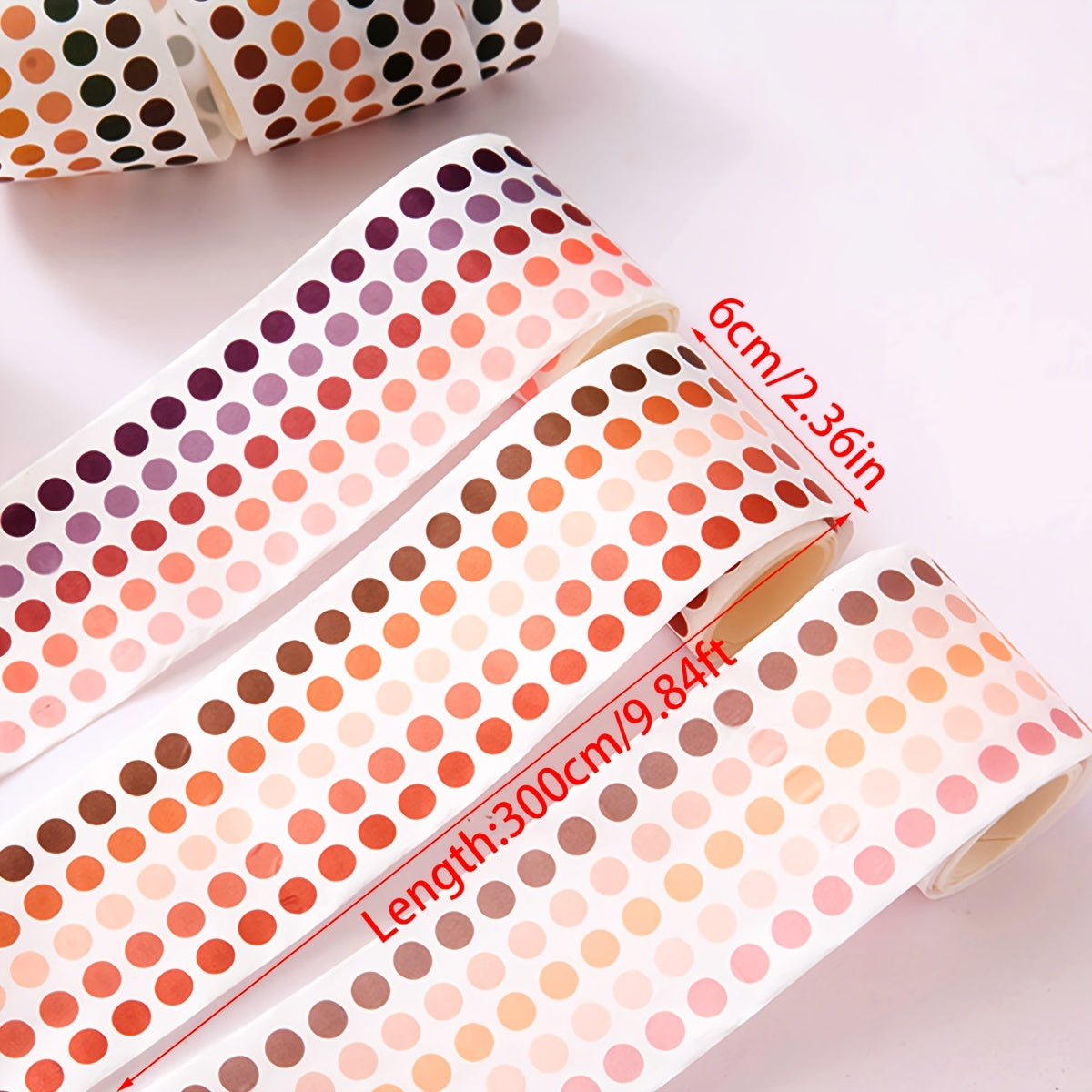 Colorful Polka Dot Sticker Tape Paper Sticker