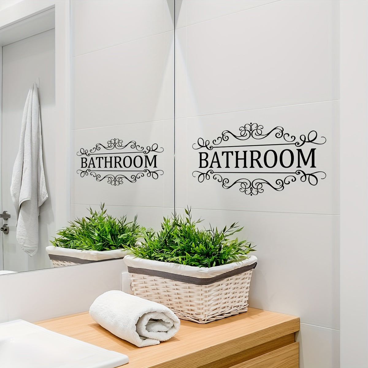 Inspirational Slogan PVC Wall Sticker Bathroom Living Room Home Decor