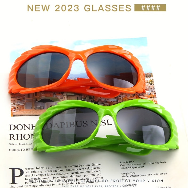 Y2K Wrap Around Sunglasses UV400 Protection