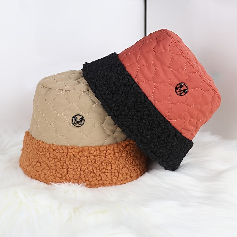 Women Fur Bucket Hat Short Brim Fisherman's Hat