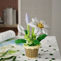 Micro Particle DIY Puzzle Toy Flower Potted Decoration Gift