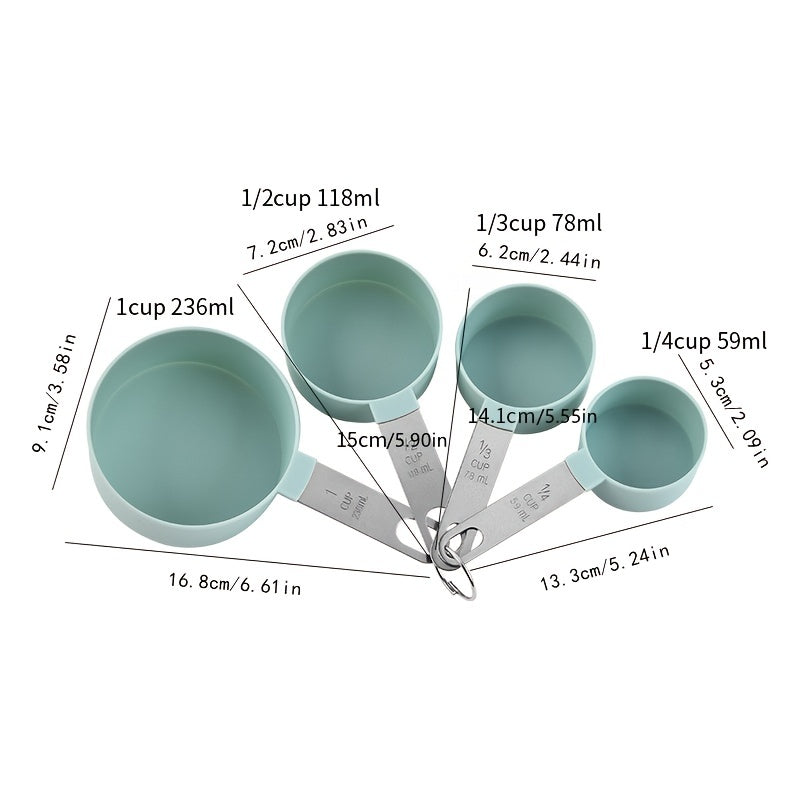 4pcs Stainless Steel Measuring Spoon Set