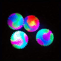 Glow Dog Chew Ball Toy Flashing Elastic Ball Pet Toys