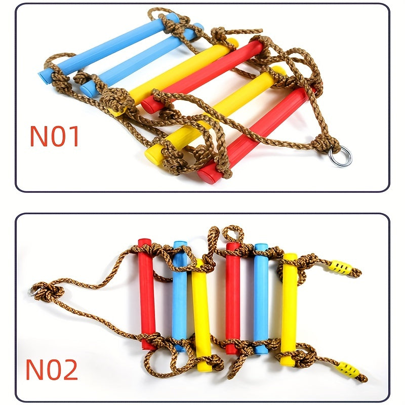 Rope Ladder Climbing Game Swing Tree House Playground Set