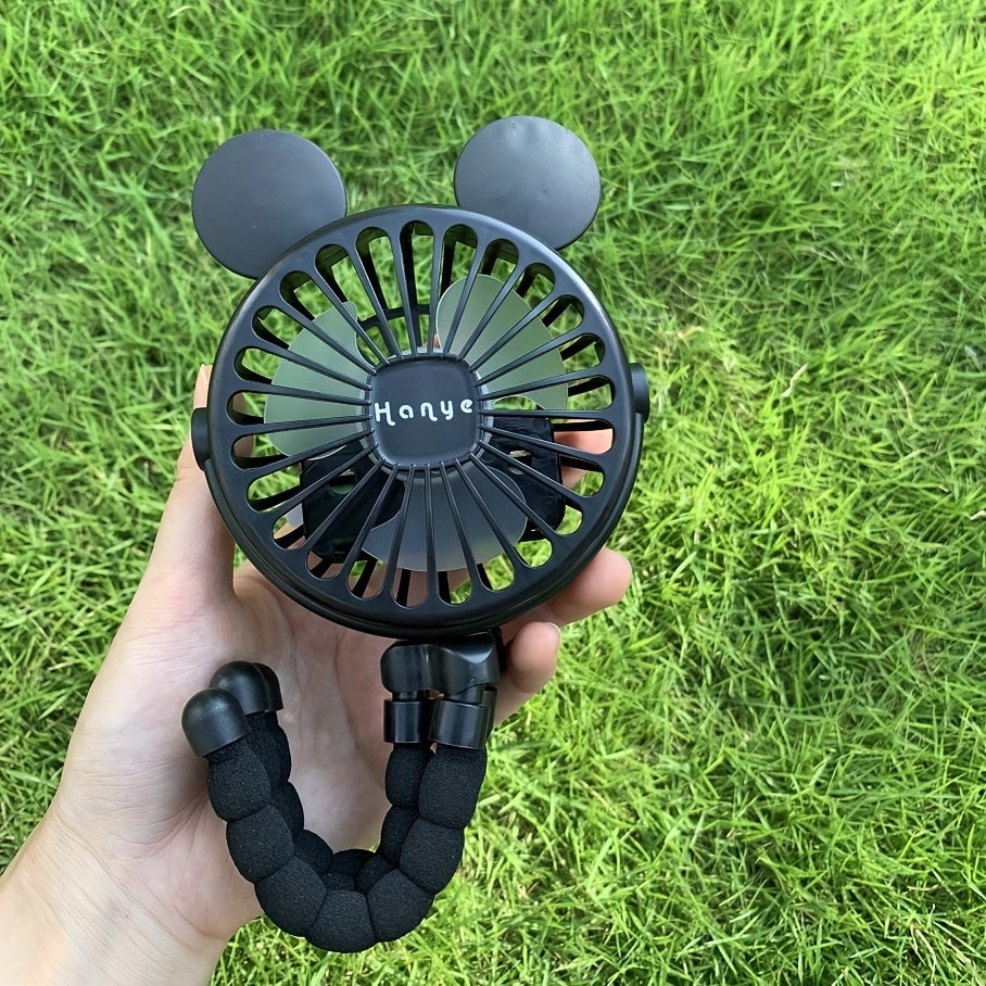USB Rechargeable Portable Fan Octopus Mini Luminous Fan