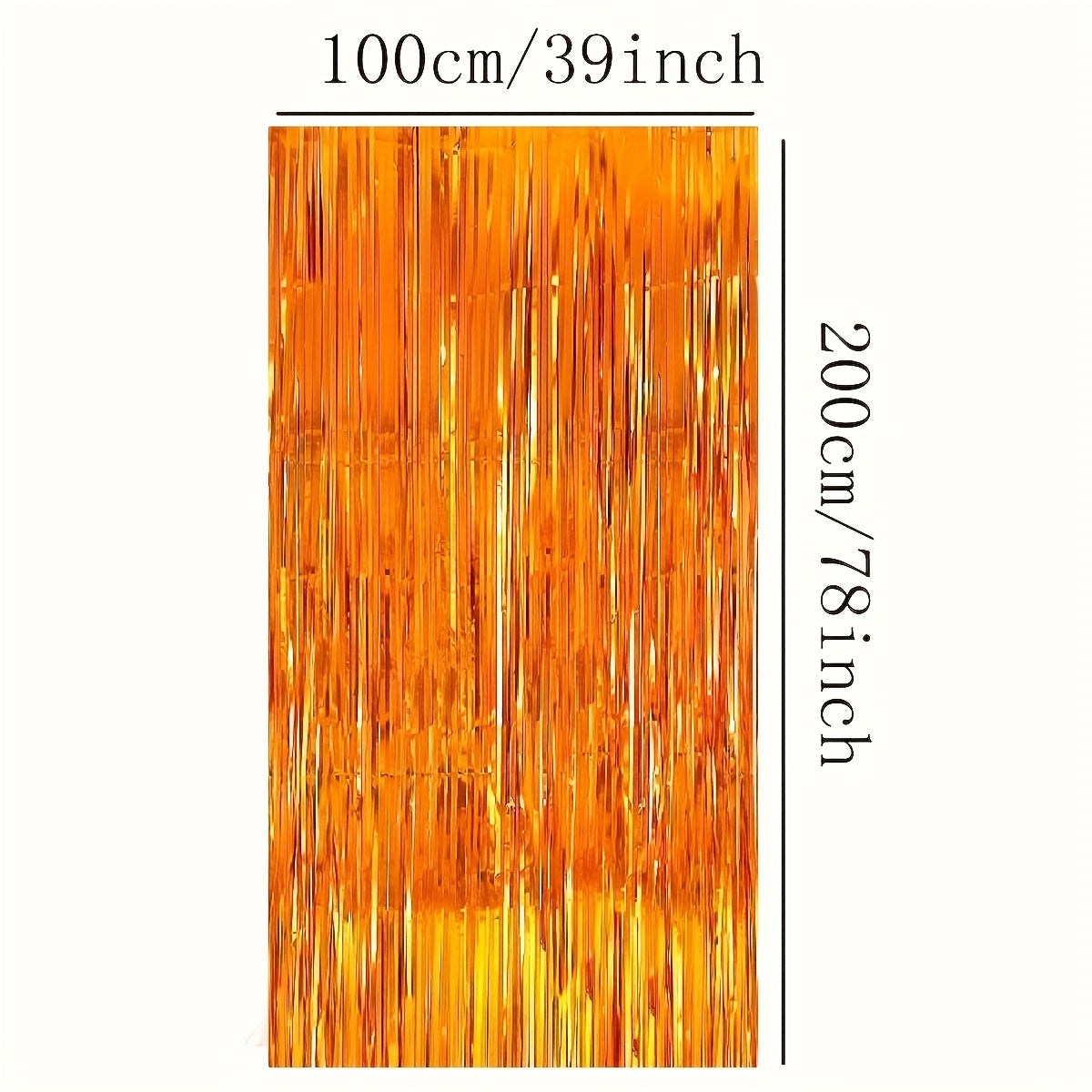 6pcs Rainbow Party Decorations Foil Fringe Curtains