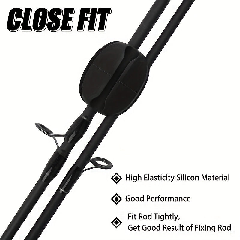 Rubber Fishing Rod Wrap Clip