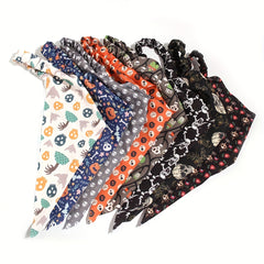 Cartoon Pattern Hair Band Triangle Towel Head Scarf Hair Accessories