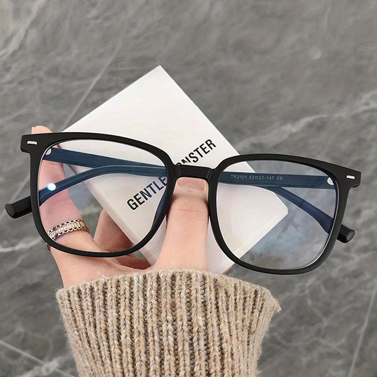 Men's Small Frame Anti Light Glasses Unisex