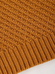 Baby's Button V neck Knitted Pullover Top Child's Casual Sweater