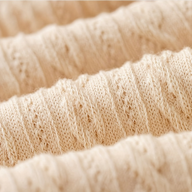 6 Pairs Twist Textured Mid Tube Socks Women's Stockings