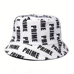 Colorful Letter Reversible Bucket Hat for Men Women