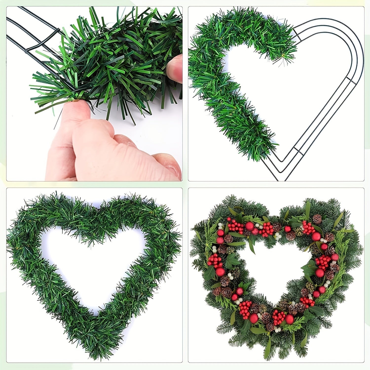 Metal Wire Wreath Frame for DIY Home Art Crafts Christmas Party Decoration