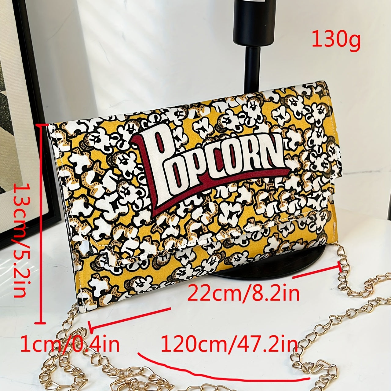 Novelty Flap Shoulder Bag Metal Chain Crossbody