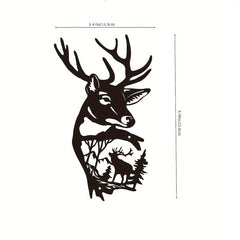 Christmas Elk Metal Craft Wall Decor - Indoor/Outdoor Garden Ornament