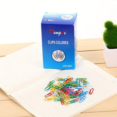 70pcs Colorful Paper Clips for Office Stationery