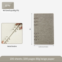 Notebook w/ Detachable Notepad Business Office Meeting Record Book
