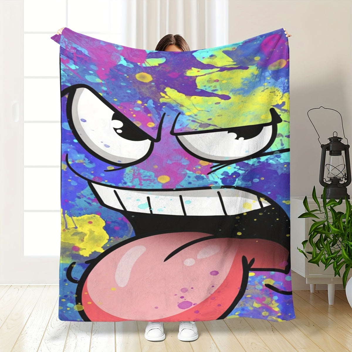 Ghost Face Printed Blanket for Home & Outdoor Use