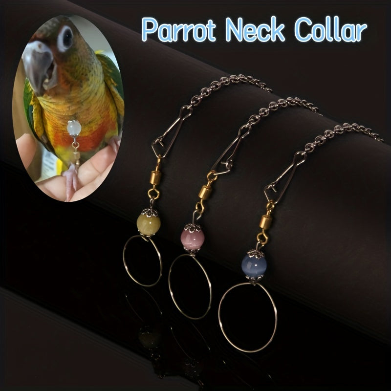 Peony Cockatiel Neck Cover Stainless Steel Chain