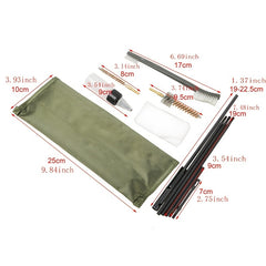 10pcs Steel Wire & Nylon Bristle Brush Set for Rifles, Pistols, Shotguns