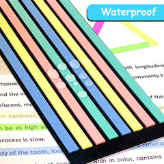 Morandi Neon Highlighter Tape Sticky Page Markers Clear Tabs