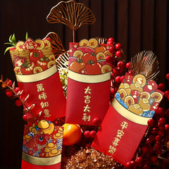 6 12pcs Dragon Year Red Envelope Cartoon 3D Lucky Universal Red Envelope