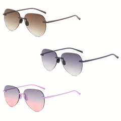 Ombre Rimless Sunglasses UV400 Sun Shades