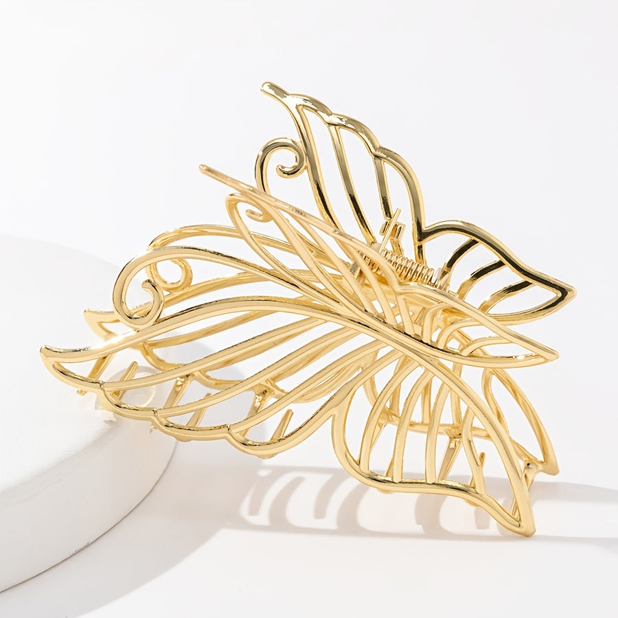 Hollow Butterfly Hair Clip Strong Hold for Thick Hair Accessories