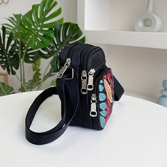 Nylon Crossbody Bag Women's Zipper Purse