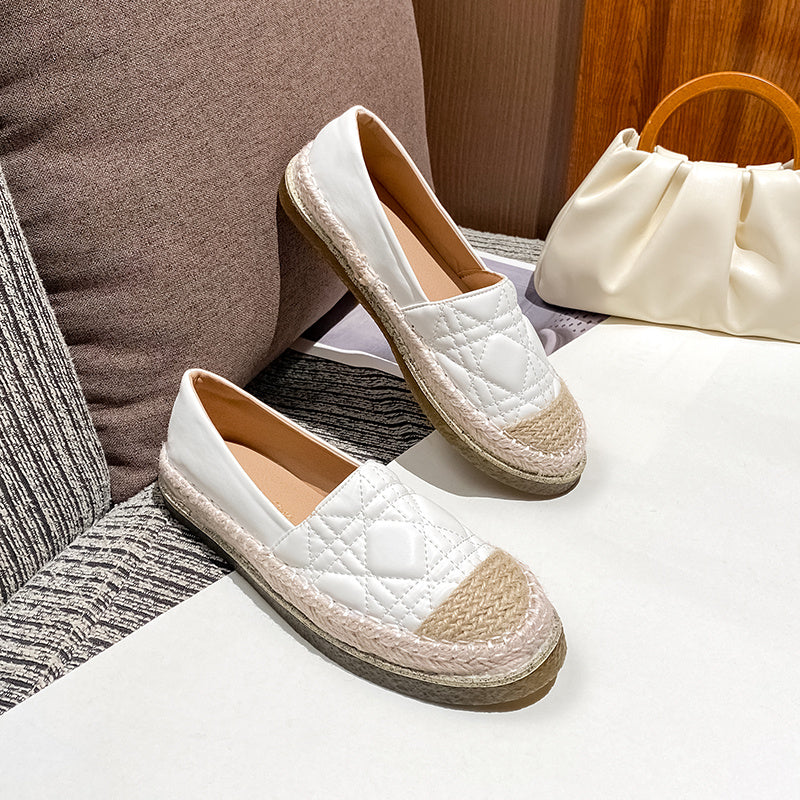 Women's Colorblock Platform Loafers Slip-on Casual Shoes