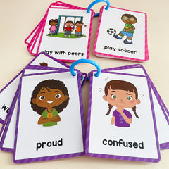 Toddler Flashcards: Daily Routines & Emotions, Preschool Learning