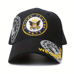 Three Logos Embroidery Baseball Cap Unisex Sports Hat