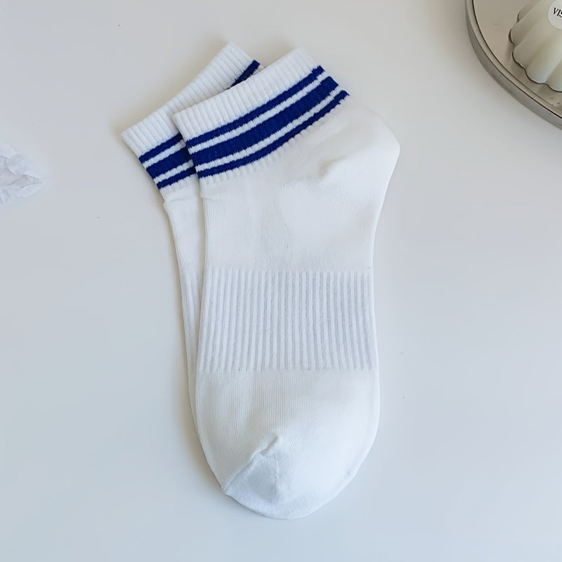 Letter Print Cotton Socks Mixed Pattern Short Socks Women's Stockings