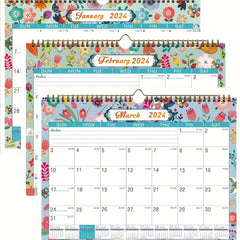 Floral Wall & Desk Calendar Bundle