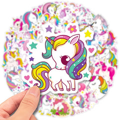 50pcs Unicorn Stickers Waterproof Vinyl Sticker Pack for Girls DIY Decoration
