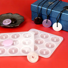 Silicone Pendant Molds for Jewelry Keychain Epoxy Resin Necklace Stone Molds