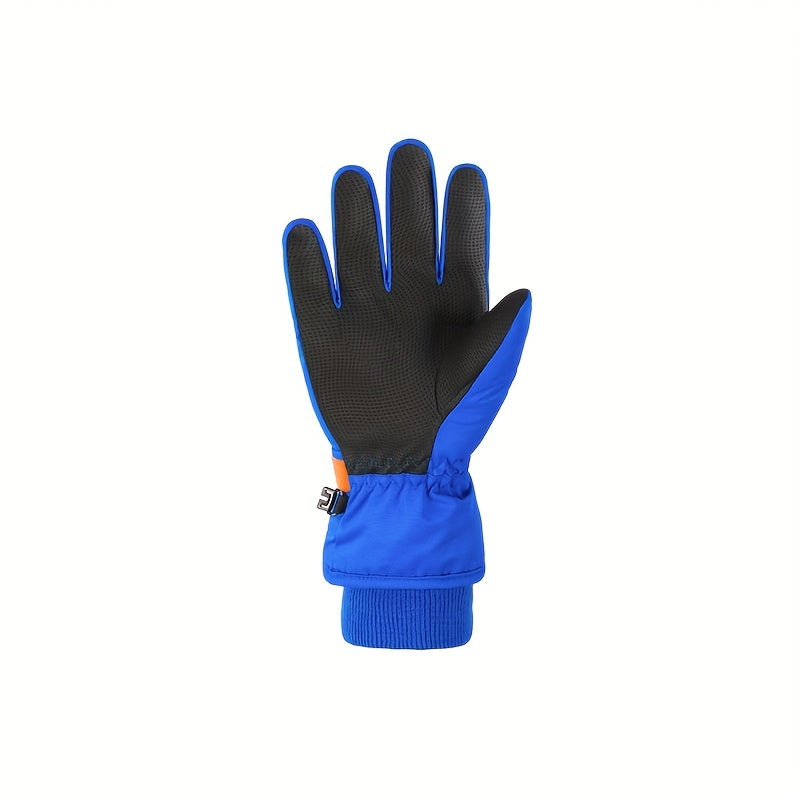 Winter Skiing Gloves For Boys And Girls Windproof Warm Keeping Thick Gloves