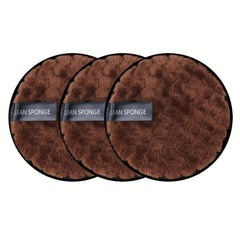 3PCS Reusable Makeup Remover Pads Soft Facial Cleaning Towels