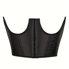 Strapless Corset Bustier Lace Up Body Shaper Lingerie
