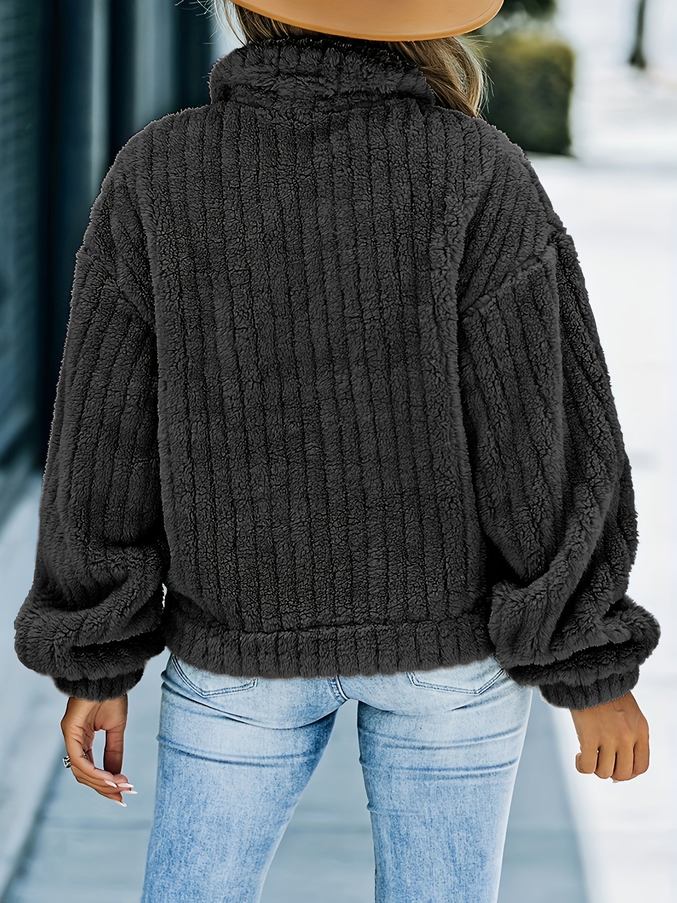 Faux Fur Trucker Jacket for Fall & Winter