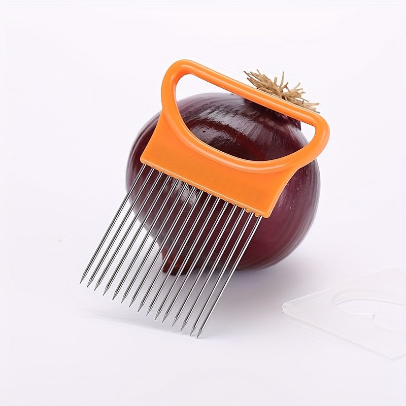 Onion Holder Slicer Stainless Steel Kitchen Tool