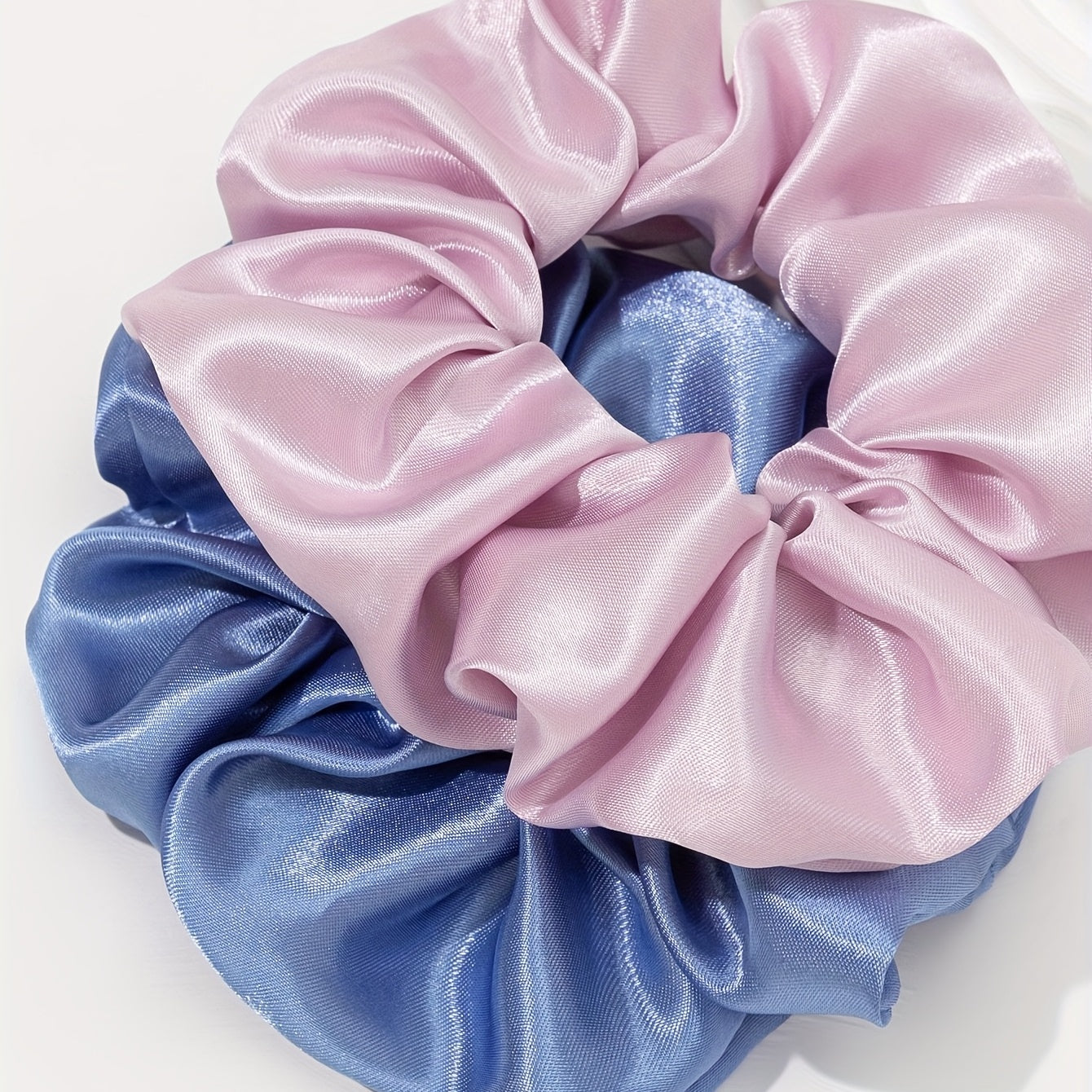12pcs Satin Scrunchies Leopard Pattern Hair Rope