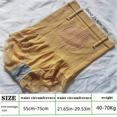 Lady Waist Support Slimming Pants Magnetic Fat Burning High Waist Fitness Shaper