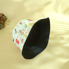 Cherry Print Reversible Bucket Hat for Women