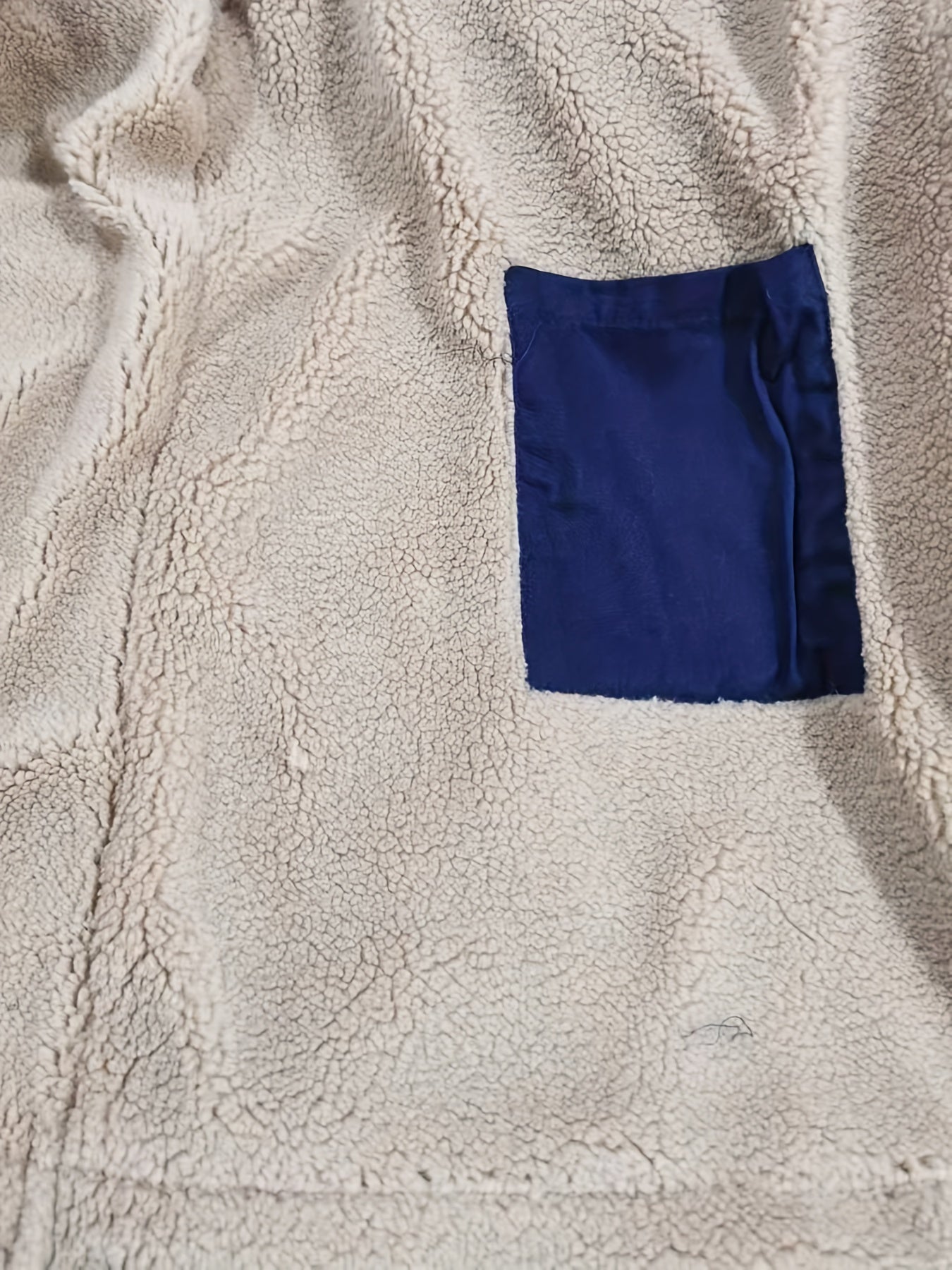 Fleece Cotton Pocket V-Neck Long Sleeves Jackets Men's Clothing