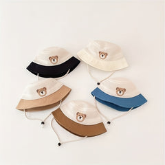 Kids' Cartoon Fisherman Hat Mesh Sun Basin Hat