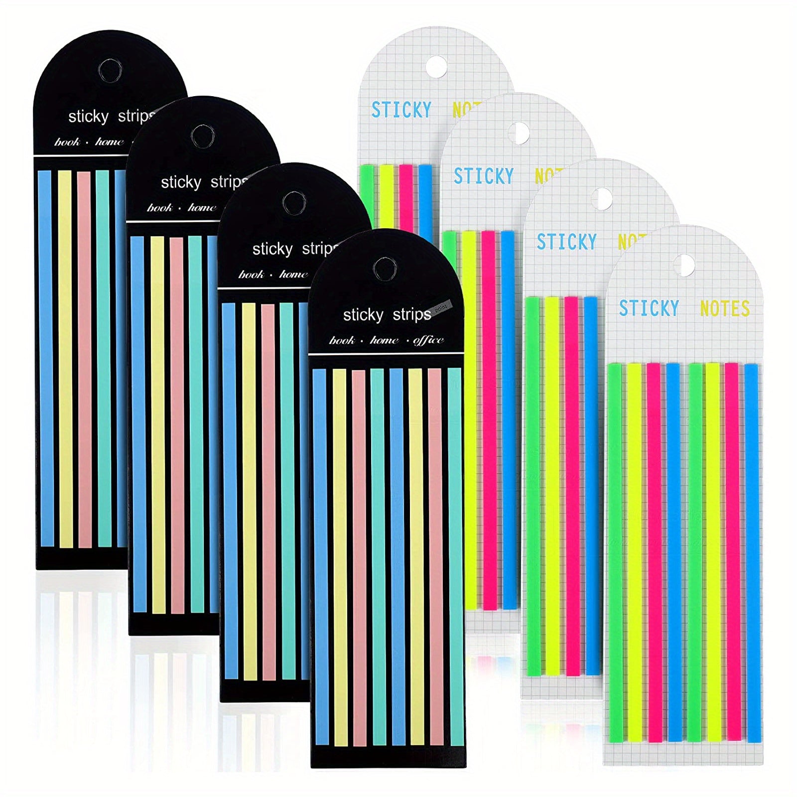 1280pcs Waterproof Highlighter Sticky Page Markers Tabs for Office School Study