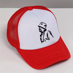 Embroidered Cartoon Character Baseball Cap Adjustable Sunscreen Hat