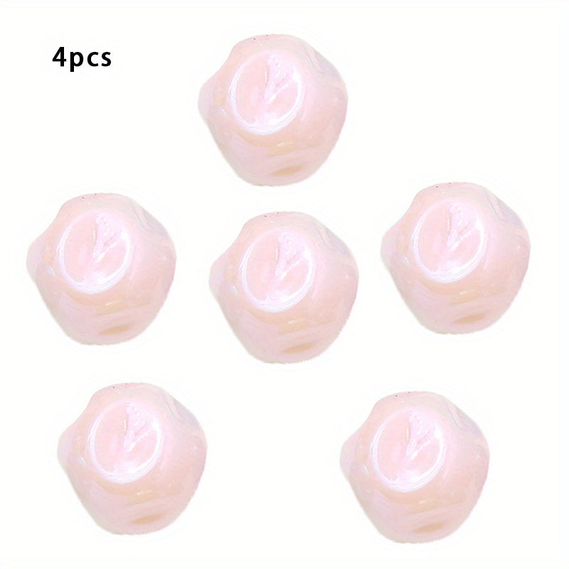 10pcs Acrylic Colorful Fig Pattern Beads Straight Hole DIY Mobile Chain