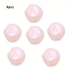 10pcs Acrylic Colorful Fig Pattern Beads Straight Hole DIY Mobile Chain